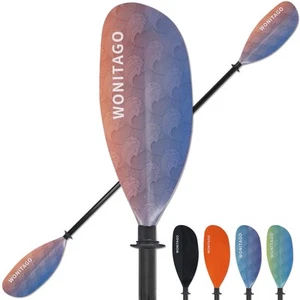 Paleta de Kayak con Eje de Fibra de Vidrio y Hoja de Nylon Reforzado, Kay Ajustable... - Imagen 1 de 8