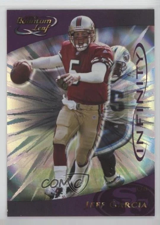 2000 Quantum Leaf Infinity Purple /100 Jeff Garcia #249 - Image 1 of 2