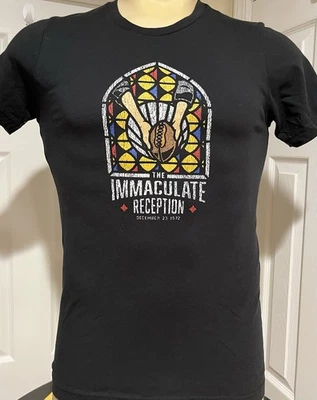 Steelers Franco Harris Immaculate Reception Hombre Steel City Camiseta Pequeña Negra Foto 1 de 4