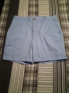 Vineyard Vines Performance Shorts Mens 35 Blue Breaker Chinos Outdoor Golf - Picture 1 of 5