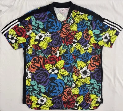 Camiseta Adidas Aeroready Tiro Floral Estampado Completo Para Hombre Talla XLarge HC3929 Foto 1 de 4