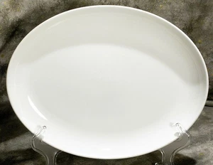 Russel Wright Iroquois Casual China White Platter 14" USA Pottery MCM Vintage - Picture 1 of 9