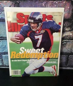 1998 JOHN ELWAY Sports Illustrated NO LABEL Denver Broncos Super Bowl 32 - Picture 1 of 3