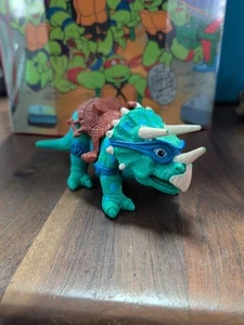 Vintage Teenage Mutant Ninja Turtles Höhle Schildkröte Leo's Dingy Dino mit Sattel TMNT - Bild 1 von 3