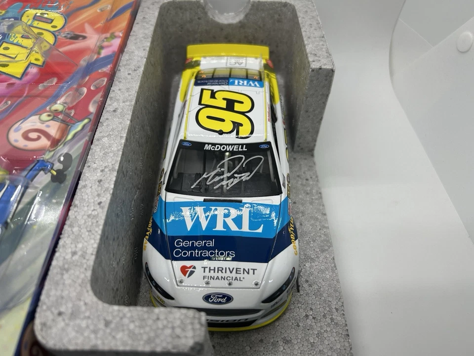 2015 Signed Michael McDowell #95 Sponge Bob SquarePants Thrivent Toyota 1 Of 150 - Image 1 of 4