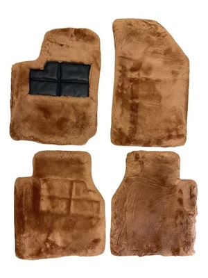 1995-1997 Jaguar XJ6 VANDEN PLAS XJ6L FLOOR MATS LAMBS WOOL OVERLAYS MORLANDS - Image 1 of 4