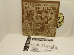 GG ALLIN Signed AUTOGRAPHED Welcome To Ax/ction Island VINYL 7" Single 1986 - Picture 1 of 3