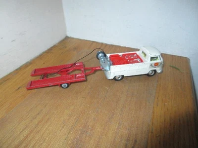 Vintage Corgi  Volkswagen VW Breakdown  w/ Racing Car Trailer - Image 1 of 4