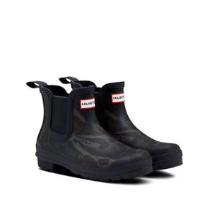 Botas para mujer Hunter Original Chelsea, estampado camuflaje mariposa, W10 - Imagen 1 de 5