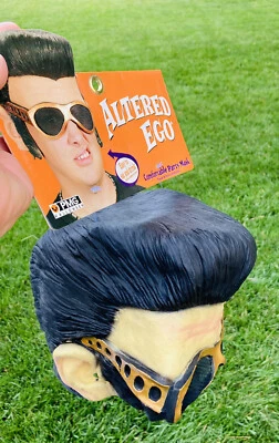 Vintage Elvis Presley Rubber Mask With Sideburns/Glasses 2002 Paper Magic  NWT - Image 1 of 4