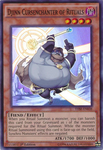 THSF EN038 1ST ED 3X DJINN CURSENCHANTER OF RITUALS SUPER RARE CARDS - Image 1 of 2