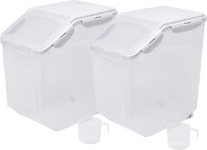 15 Liter / 30 Lbs Rice Storage Container with Measuring Cup, BPA Free, for Rice - Picture 1 of 12