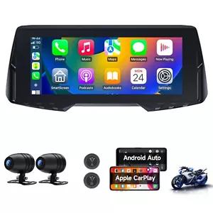 6.86" Motorcycles Navigator Wireless CarPlay Android AUTO with Camera & TPMS loT - Picture 1 of 15