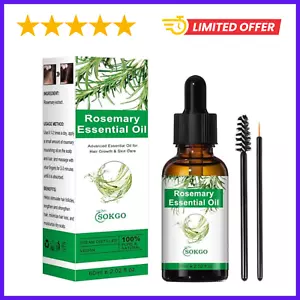 Organic Rosemary Essential Oil for Hair Growth & Skin Care, 100% Pure & Natural - Picture 1 of 24