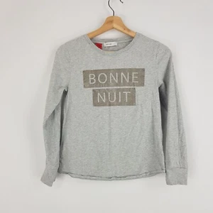 Decjuba Kids Size L 14-16 Years Grey Long Sleeved T-Shirt Ribbed Hems - Picture 1 of 15