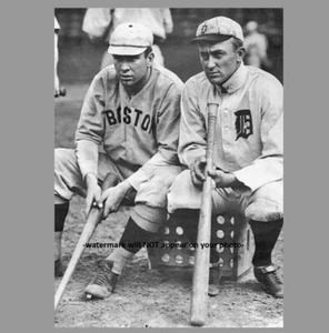 Ty Cobb Tris Speaker PHOTO Detroit Tigers Boston Red Sox - Picture 1 of 2