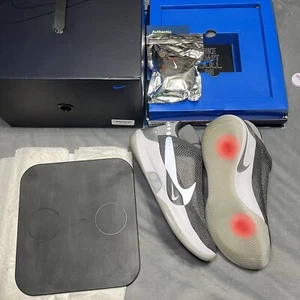 Size 10 - Nike Adapt BB Dark Grey 2019 - Brand New Og All Silver Mag Hyper - Picture 1 of 11