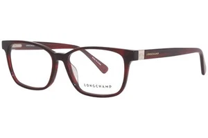 NEW Longchamp LO 2678 519 Striped Red Eyeglasses 54/15/140 with Longchamp Case - Picture 1 of 3