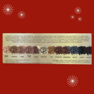 NIB Pure Cosmetics Stripped Collection Eyeshadow Palette Neutral Colorful Makeup - Picture 1 of 5