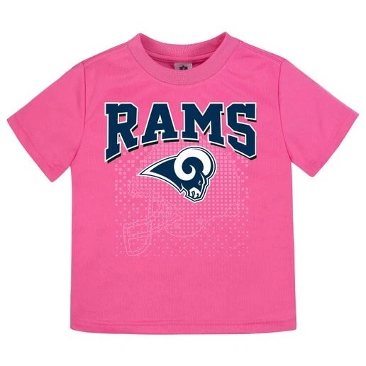 Los Angeles Rams Toddler Girls Pink All Star T-Shirt (3T) - Image 1 of 1