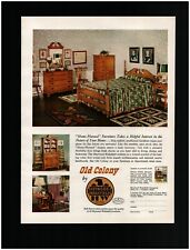 1950 Heywood-Wakefield Old Colony Original Print Ad ~ Free Ship~ MCM Mid Modern