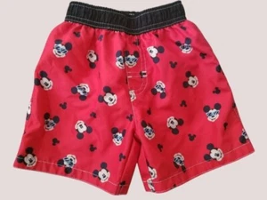 * Traje de baño DISNEY BABY rojo Mickey Mouse baúl niños talla 18 meses - Imagen 1 de 2