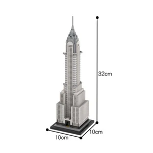 ZITIANYOUBUILD Modular Chrysler Building Model Skyscraper 810 Building Kit - Picture 1 of 4