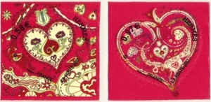 2013. Frankreich Aufkleber-Paar neuer Briefmarken**Herz Hermès-Saint Valentin-Yt.787/8 - Bild 1 von 1