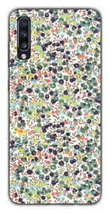 Coque en silicone imprimée compatible Samsung Galaxy A70 Liberty Wiltshire Vert - Photo 1 sur 3