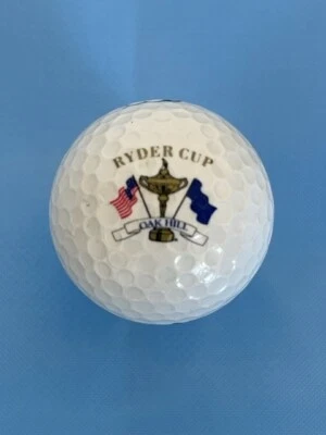 BOLA DE GOLF CON LOGOTIPO COLECCIONABLE - TAZA VINATAGE SAZENGER ROBLE HILL RYDER (5A Como Nueva)!! Foto 1 de 2