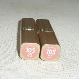 2 tube lot LOREAL COLOUR RICHE LIPSTICK 105 ROSE AGATE unsealed - Picture 1 of 3