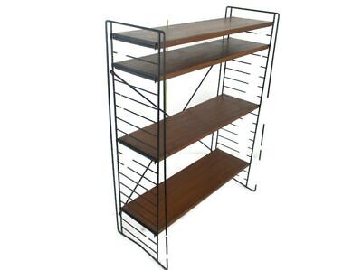 Retro Authentic  60s Midcentury Design Standing Wall Shelf Unit Rack Teak Rare • 545£