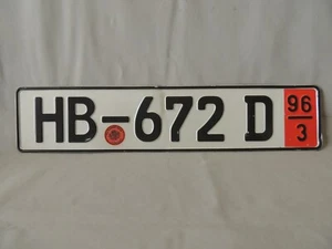 License plate HB - 672 D 96/3 Freie Honsestadt Bremen Stadtamt - Picture 1 of 8