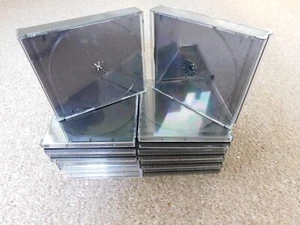 10 x Used CD Fat Cases Double, Triple and 4 Way - Photo 1/3