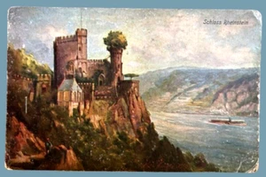 AK DEUTSCHLAND • Burg Rheinstein Trechingshausen • geteilt unbespielt - Bild 1 von 3