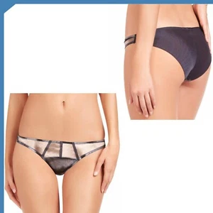 Pleasure State White Juliette Quinn Mini Briefs Satin Grey Womens Night Size Xs - Picture 1 of 11