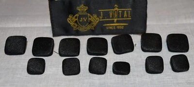 Replacement Buttons Tuxedo 13 Pieces Black Blazer Formal Jacket Sport Coat Vital - Image 1 of 3