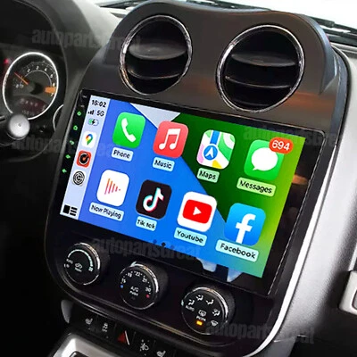 Radio estéreo GPS Android 13.0 para Jeep Compass 2010-2016 reproductor Carplay + cámara Foto 1 de 4