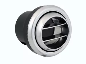 Round Dual Vane Louver, Chrome, for 2-1/2" Duct Hose [32-13X] - Picture 1 of 5