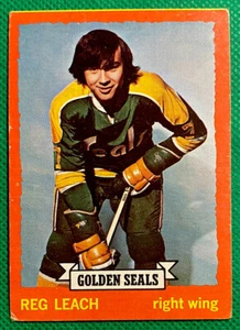1973-74 TOPPS VINTAGE REGGIE LEACH #84 California Golden Seals VG+ - Picture 1 of 6