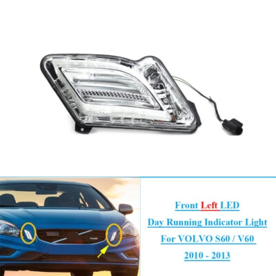 Fits VOLVO S60 / V60 2010-2013 Front Left LED Day Running Indicator Light/Lamp - Imagem 1 de 4