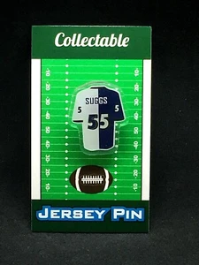 Baltimore Ravens Terrell Suggs jersey lapel pin-Classic throwback Collectable - Picture 1 of 1