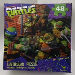 Nickelodeon Teenage Mutant Ninja Turtles 12”x9” Lenticular Puzzle 48 Piece NEW - Picture 1 of 5