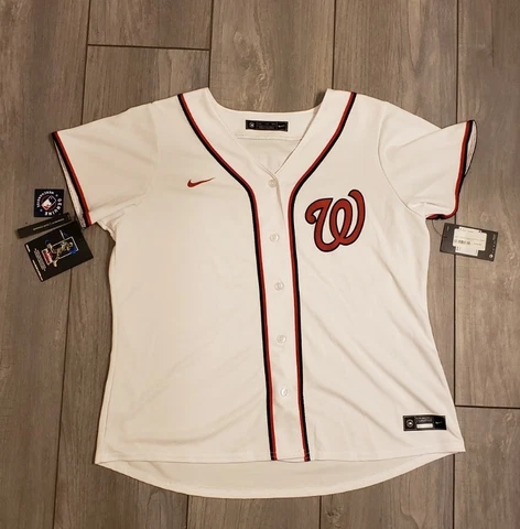 Nike Washington Nationals Jersey Women's XXL MLB Stitched Turner #7 Home 21/22 Cover