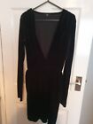 Ladies Black Velvet Dress by MissGuided Size 10 