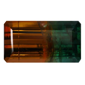 12.41 ct Octagon (18 x 10 mm) Unheated / Untreated Watermelon Tourmaline - Picture 1 of 2