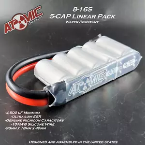 ATOMIC Linear RC Cap Pack /ESC Pack / 8-16S / 4,500uF Minimum / 80V / USA - Picture 1 of 9