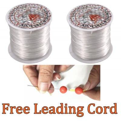 2 рулона эластичных нейлоновых ниток для бисероплетения для самостоятельного изготовления ювелирных изделий - Изображение 1 из 4