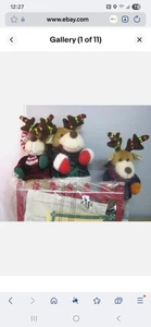 Avon 2004 Rockin’ Reindeer Musical Animado Decoración de Navidad Nuevo de Lote Antiguo Caja Abierta Retirado - Imagen 1 de 4