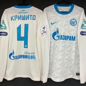 Domenico Criscito Zenit Sankt Petersburg 11/12 Langarm #4 Trikot M Kostenloser Versand - Bild 1 von 10